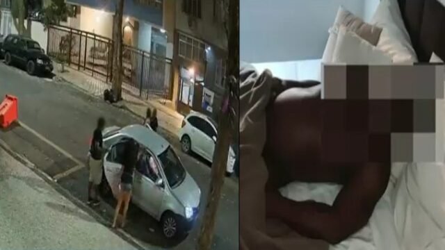 No Rio, as câmeras de vigilância mostram as últimas imagens do turista jamaicano-americano cujo corpo foi encontrado no apartamento depois de voltar com mulheres que ele conheceu
