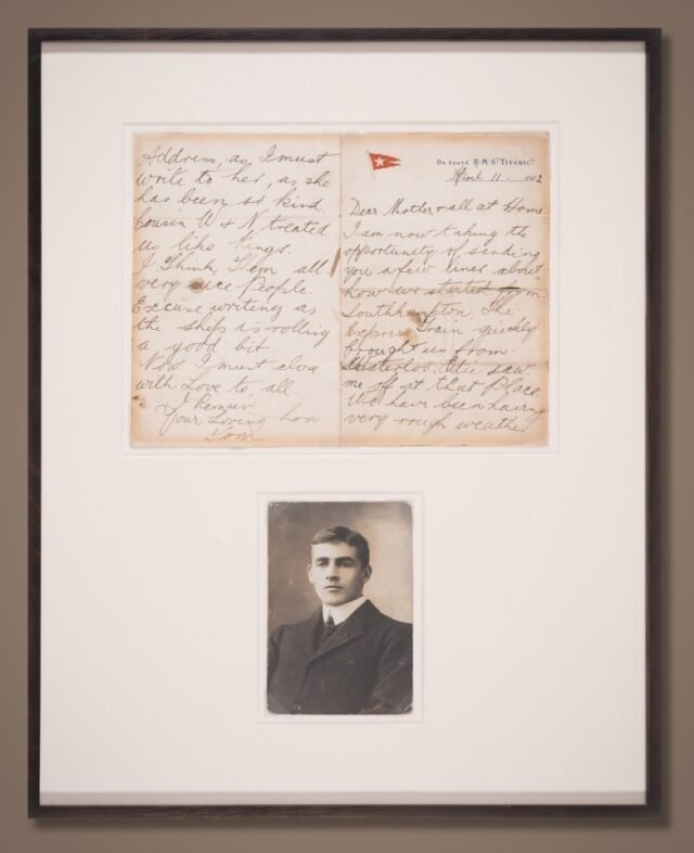 Uma-das-ultimas-cartas-pungentes-enviadas-do-Titanic-a-bordo.jpg Uma das últimas cartas pungentes enviadas do Titanic a bordo emerge - com o Omen assustador de seu autor britânico condenado