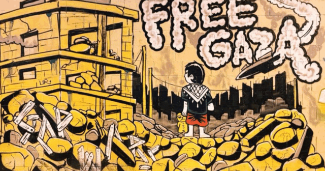 Gaza Solidariedade Graffiti | A nação
