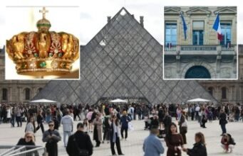 Dois presos por assalto ao Museu do Louvre depois que invasores de motosserras fugiram com joias da coroa francesa de £ 76 milhões Dois presos por assalto ao Museu do Louvre depois que invasores de motosserras fugiram com joias da coroa francesa de £ 76 milhões