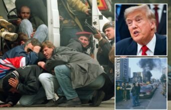 Aliado de Trump promete rastrear turistas assassinos de ‘safari humano’ americanos ‘que pagaram US$ 90 mil para matar civis de Sarajevo’ Aliado de Trump promete rastrear turistas assassinos de 'safari humano' americanos 'que pagaram US$ 90 mil para matar civis de Sarajevo'