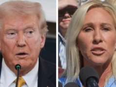 Trump diz que ‘RINO’ Greene ‘traiu todo o Partido Republicano’ Trump diz que 'RINO' Greene 'traiu todo o Partido Republicano'