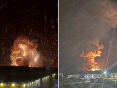 Ucrânia lança grande blitz em porto russo, detonando depósitos de petróleo de lançadores de mísseis Ucrânia lança grande blitz em porto russo, detonando depósitos de petróleo de lançadores de mísseis